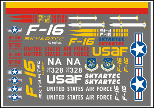 F16-09 Skyartec Наклейки F16